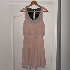 Elegant Blush Pink Sleeveless Dress